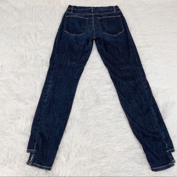 Frame Denim Le High Skinny Side Step Jeans, Harway high waisted dark wash - Picture 9 of 14
